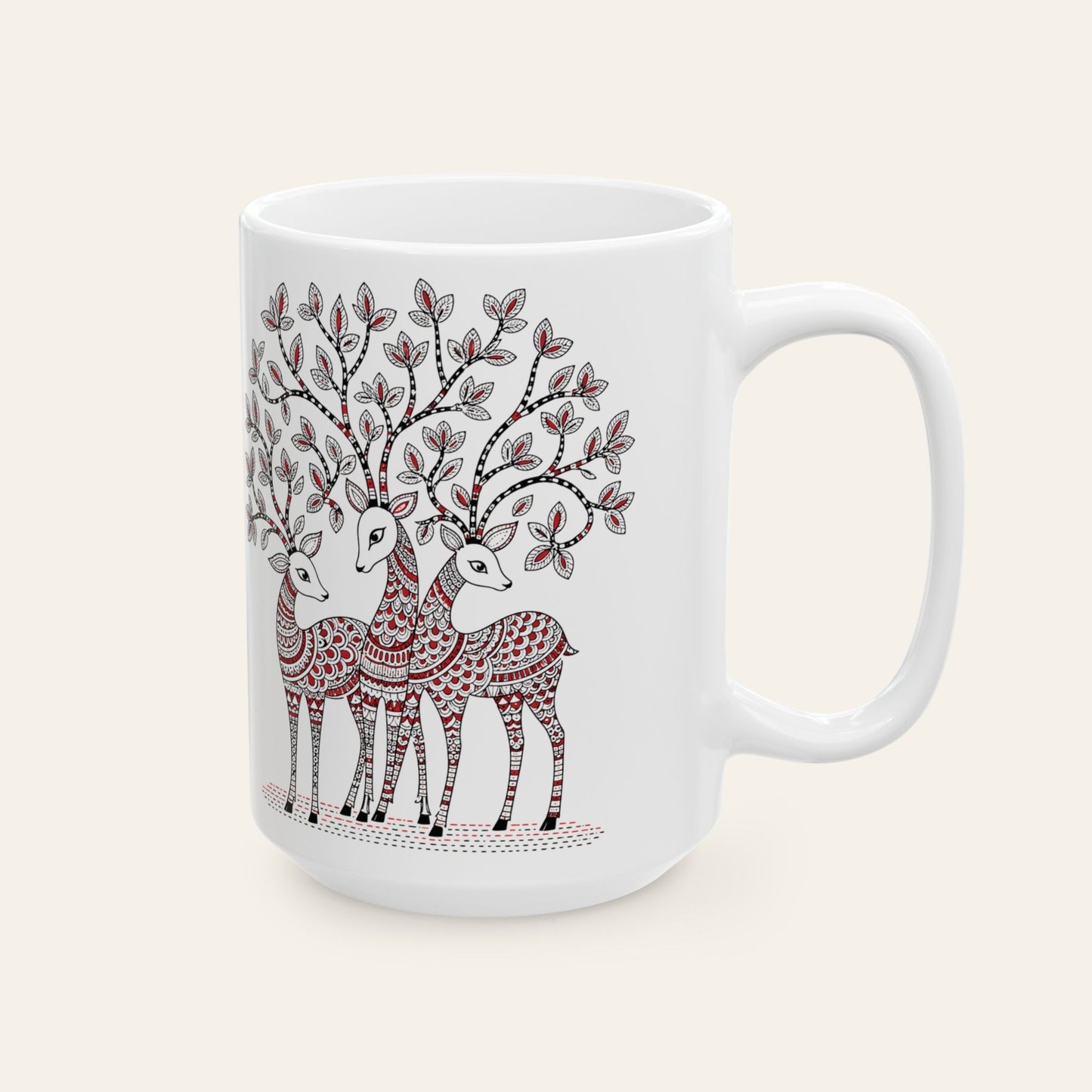 Madhubani Deer Grove