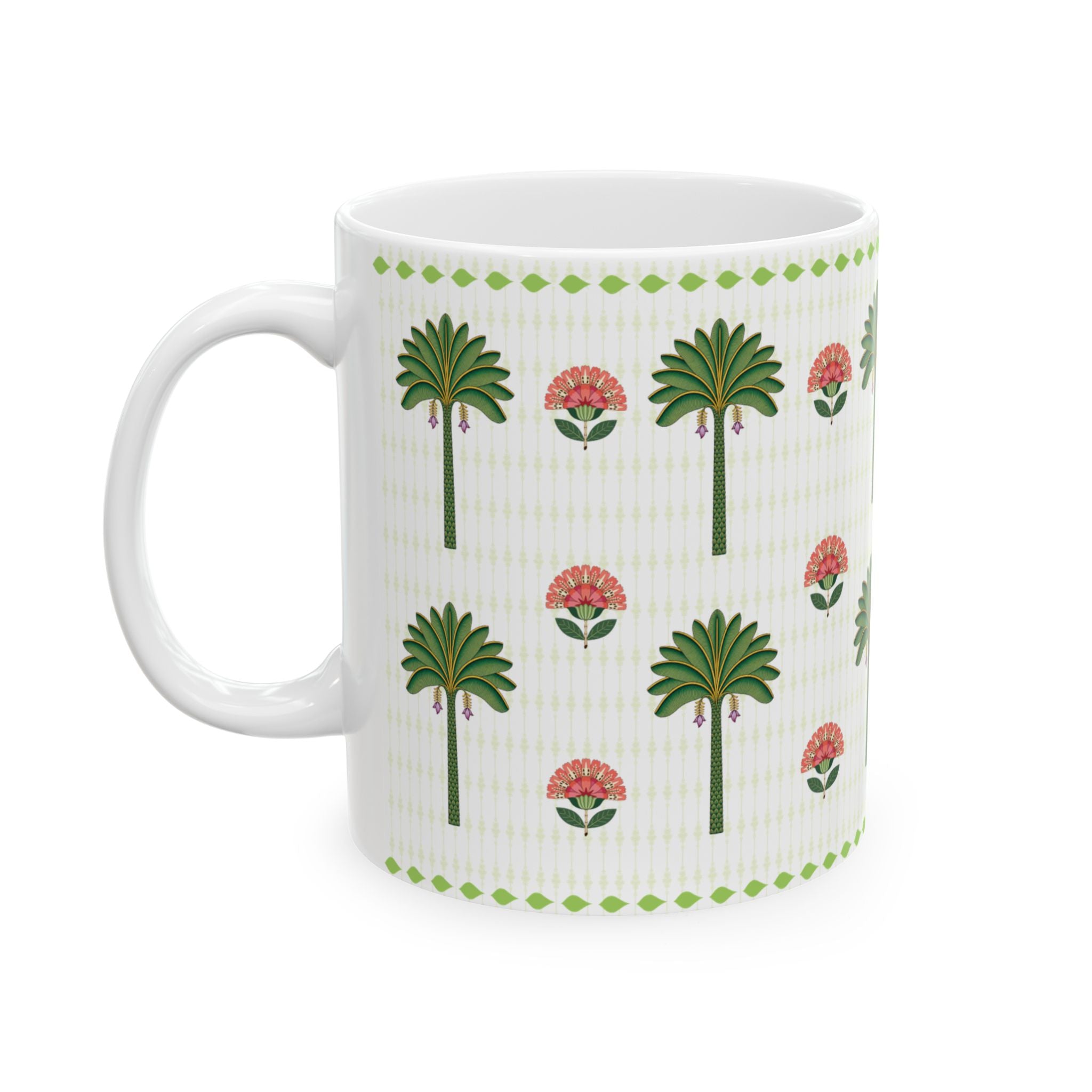 Palm Grove Folk Art Mug