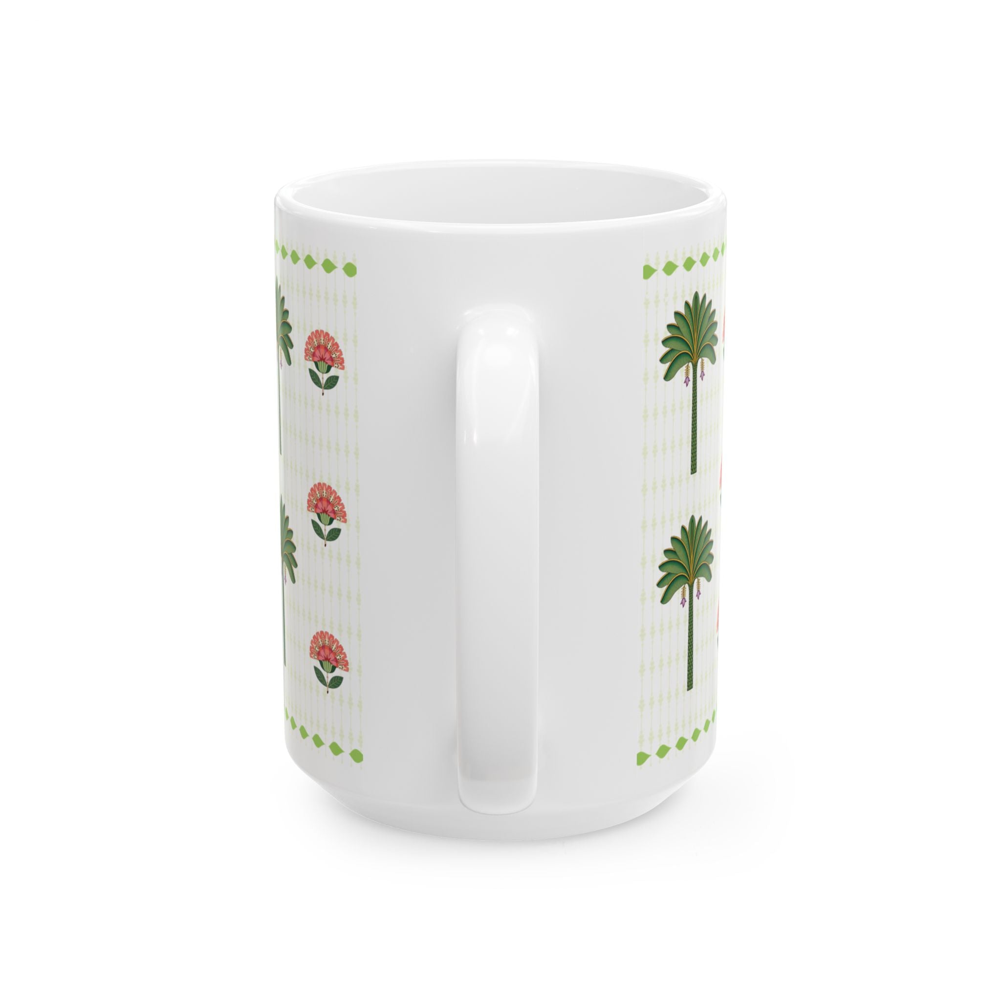 Palm Grove Folk Art Mug