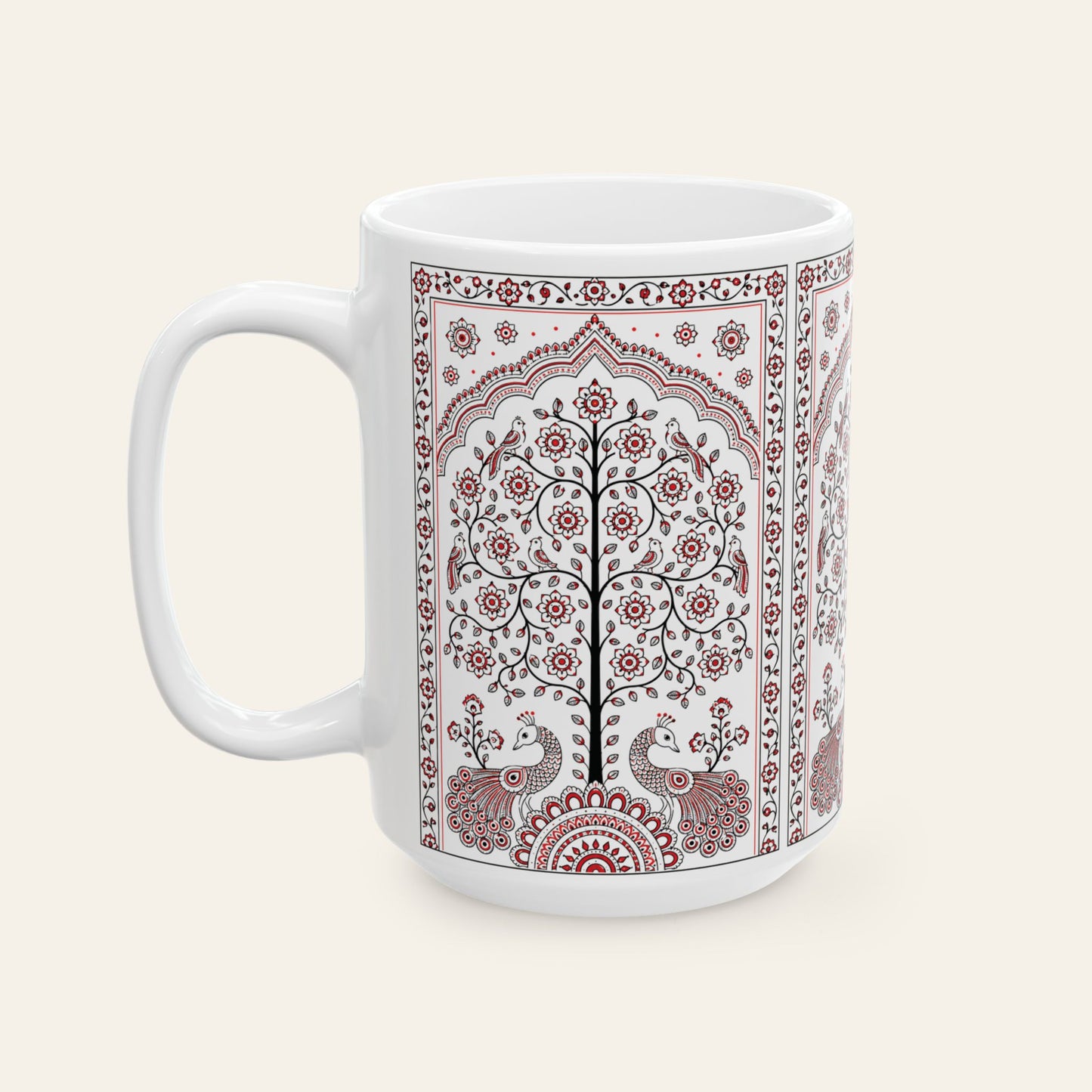 Peacock Tree Madhubani