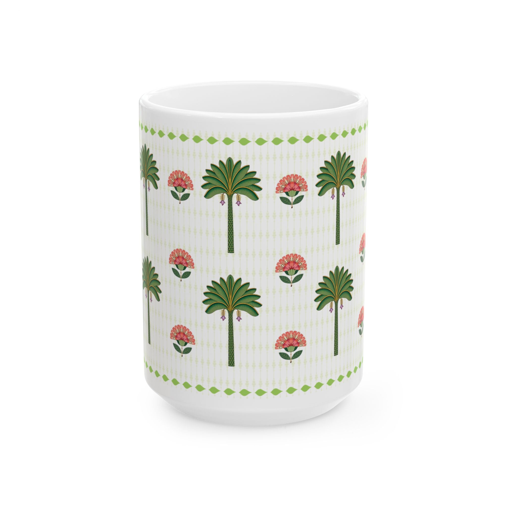 Palm Grove Folk Art Mug