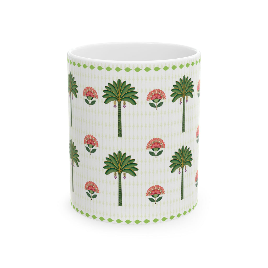 Palm Grove Folk Art Mug