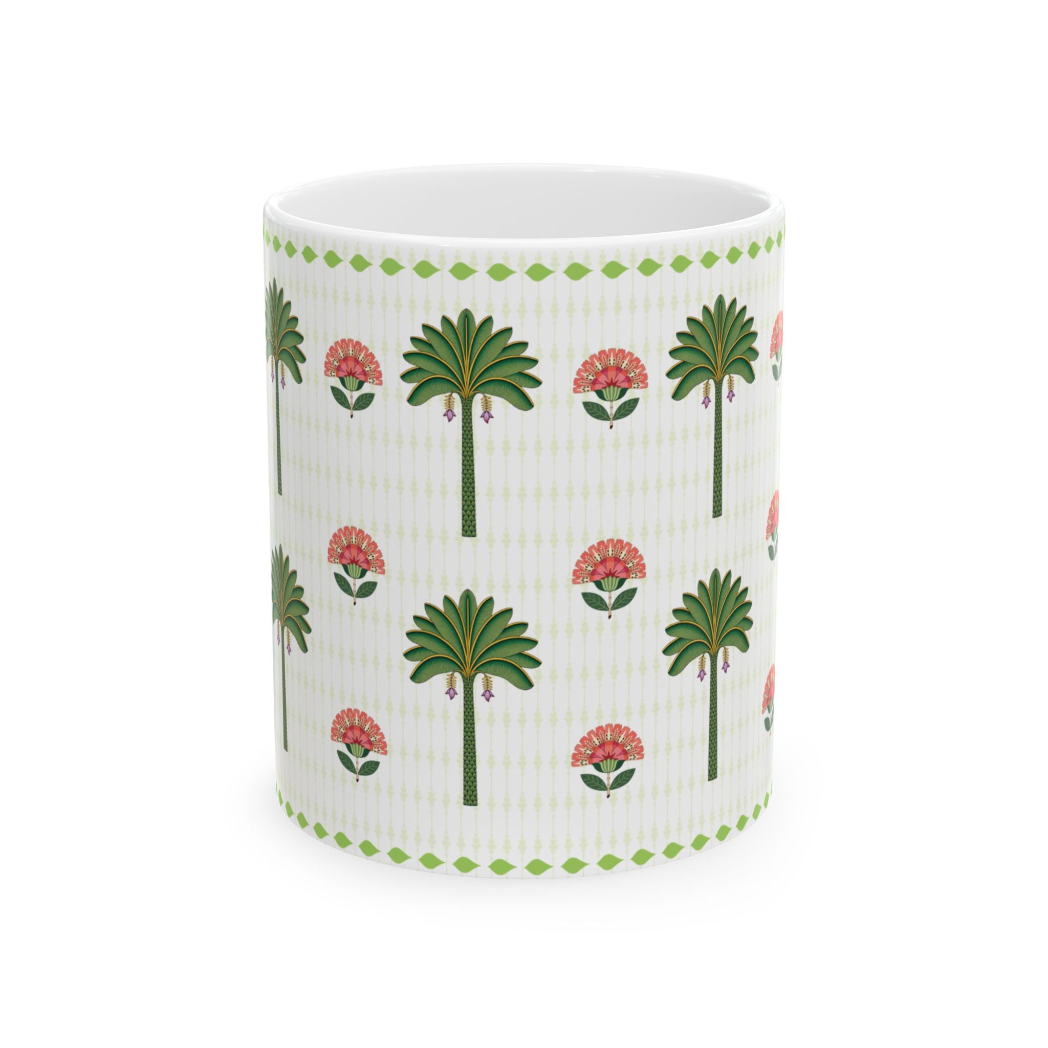 Palm Grove Folk Art Mug
